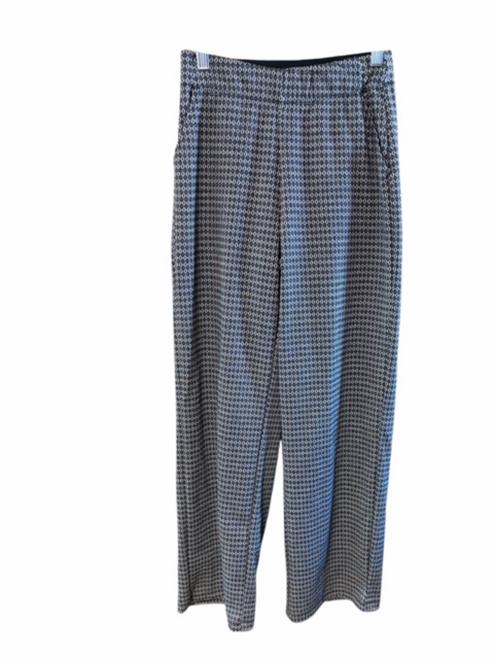 Max Studio London Patterned Wide Leg Pull On Pants